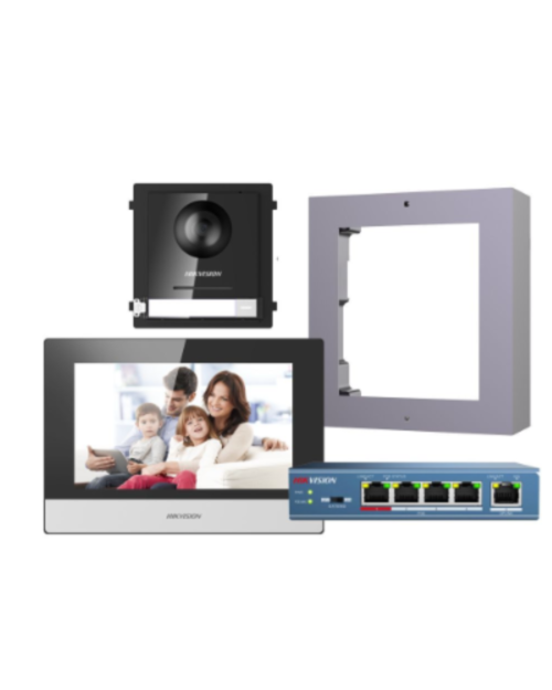 Hikvision 2nd Gen IP Intercom Kit, 1 to 1 Villa, Door & Room Station