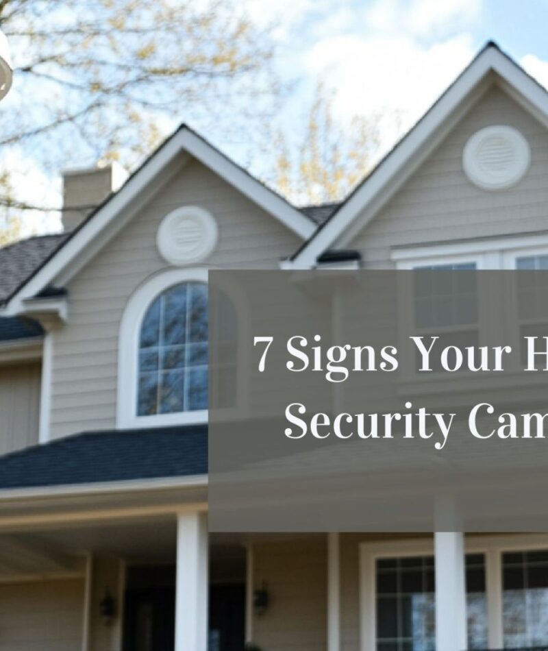 7 Signs Your Home Needs a Security Camera System