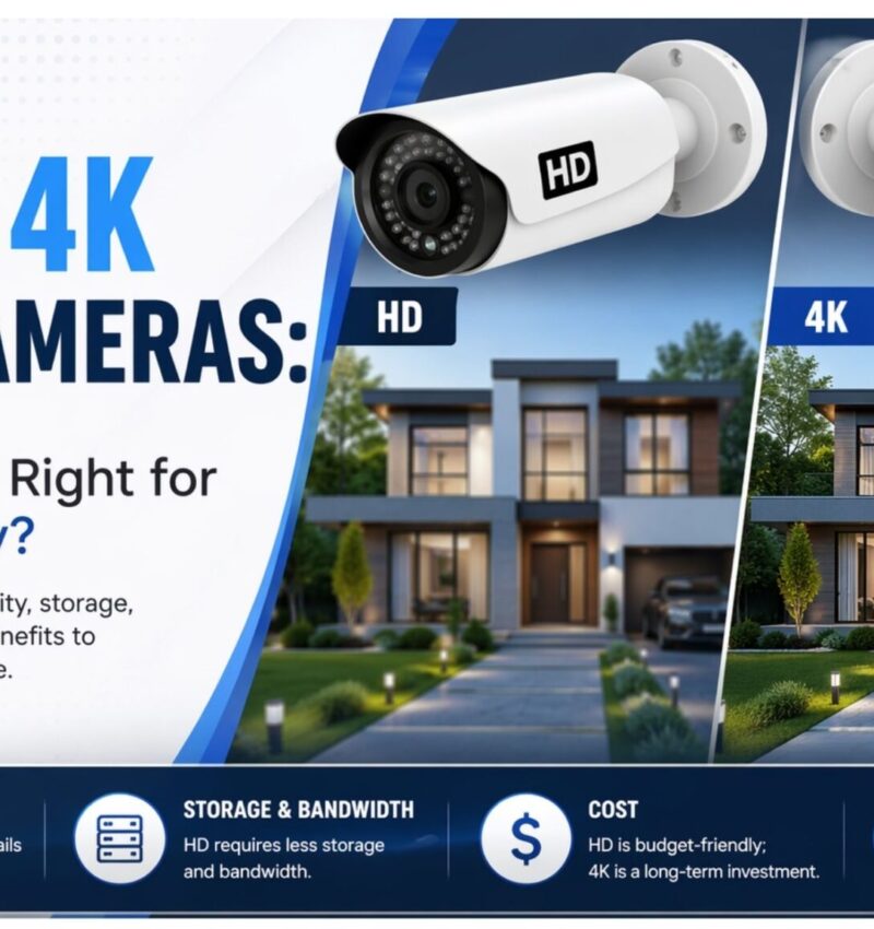 HD vs 4K CCTV Cameras: Which One Is Right for Your Property?