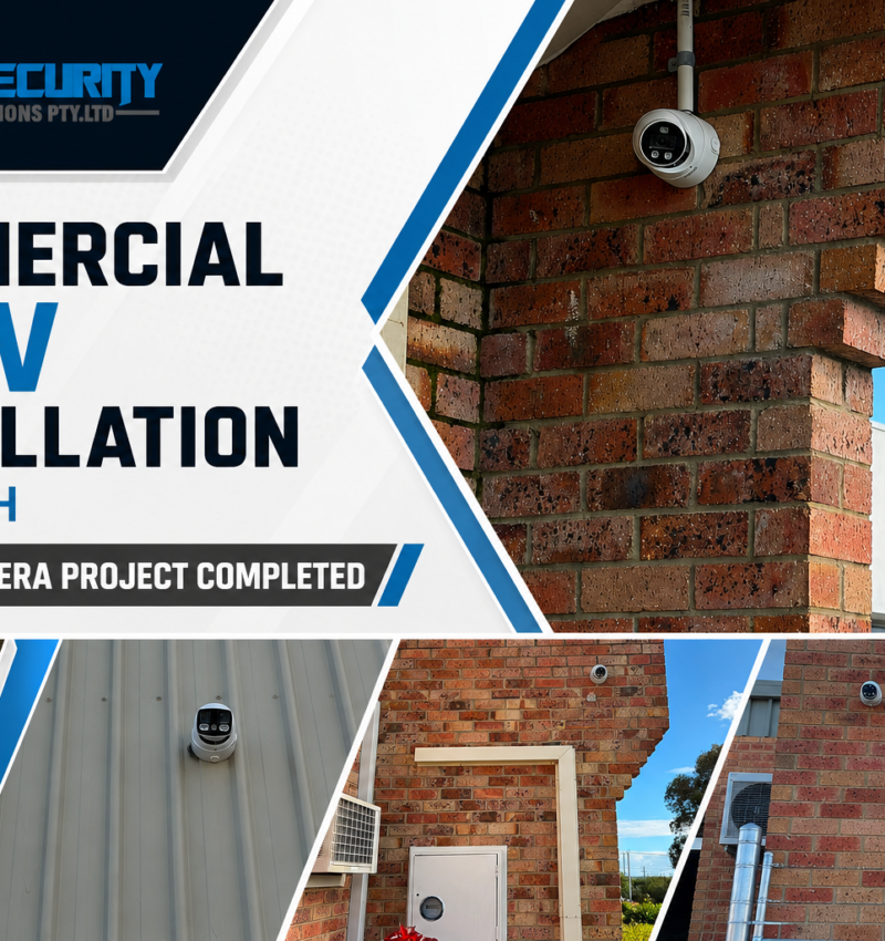 Recent Project – Commercial CCTV Installation in Perth – 8-Camera Project Completed